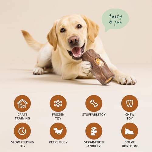 1 Pack Dog Toys for Aggressive Chewers Brown