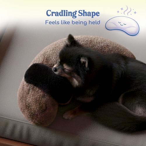 Race&Herd CuddleBun Heartbeat Puppy Toy Sleep Aid — Cuddler Pillow (Cocoa)