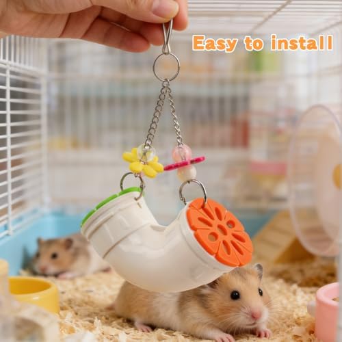 Rat Enrichment Toys, Small Pet Hanging Foraging Toy, Rat Cage Accessories