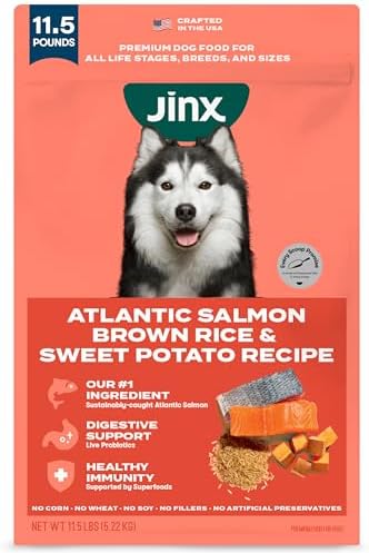 Jinx Dry Dog Food - Real Salmon, Brown Rice & Sweet Potato, 11.5lb