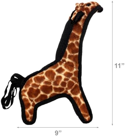 TUFFY® - 2 Pack Original : Giraffe Dog Toy : Ultra Durable Plush Dog Toy with Multiple Layers & Reinforced Seams, Washable and Floats, Original Construction