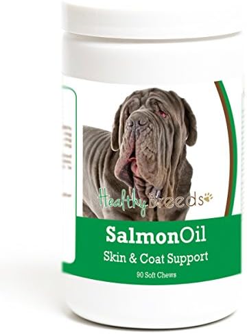Healthy Breeds Neapolitan Mastiff Salmon Oil Soft Chews 90 Count, Brown
