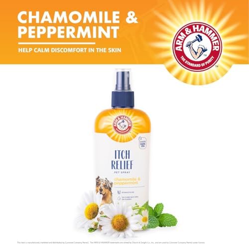 Arm & Hammer Dog Itch Relief Spray, Chamomile & Peppermint, 8 Fl Oz, 2-Pack