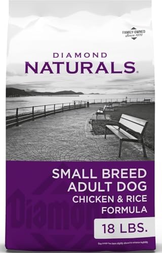 Diamond Naturals Small Breed Adult Dry Dog Food, Chicken & Rice, 18lb