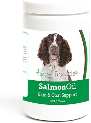 Healthy Breeds English Springer Spaniel Salmon Oil Soft Chews 90 Count, Brown