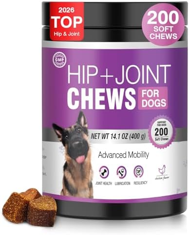 Joint Supplement for Dogs 200 ct, Glucosamine Chondroitin MSM for All Dogs