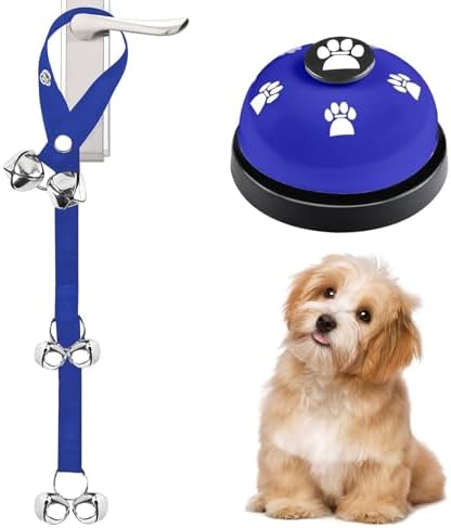 Dog Cats Training Doorbell with Sturdy Nylons Rope and ABS Bells Pet Doorbell Rope for Toilet Alerts and Commands Durability Pet Training