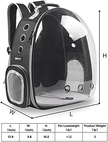Cat Backpack Carrier Breathable Pet Travel Bag for Cats Dogs Bunny