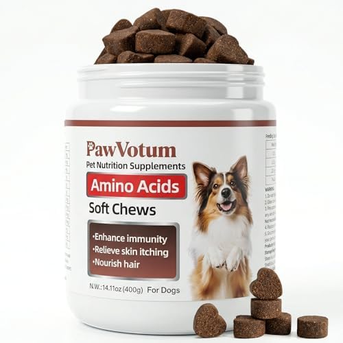 Amino Acids for Dogs, Immune Support, Muscle Growth, Skin Health, 200 Chews