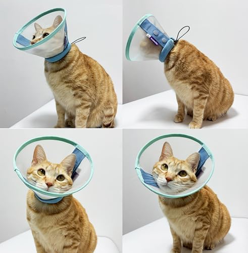 Cat Cone Collar Soft, Mesh Recovery E Collar for 12-18 lb Cats, Size L