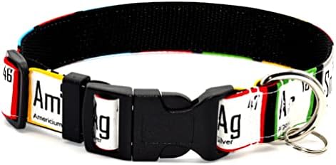 Periodic Table Dog Collar, Large 14-21 Inches
