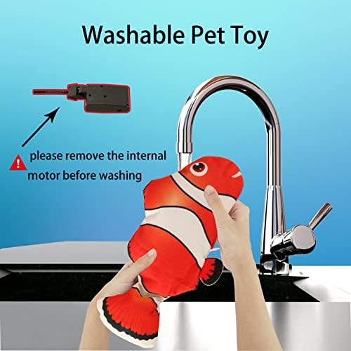 Flopping Fish Electric Dog Toy,Realistic Interac tive for Small Medium Dogs