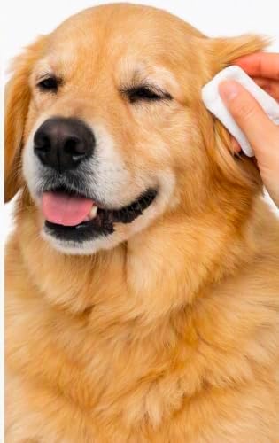 Cleansing Wipes for Dogs and Puppies 100 Presoaked Textured Wipes per Cansister (Ear Wipes)