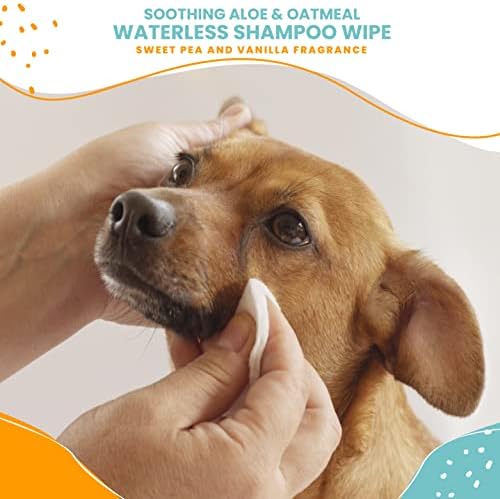 Nootie Waterless Shampoo Wipes, Sweet Pea Vanilla, Easy to Use