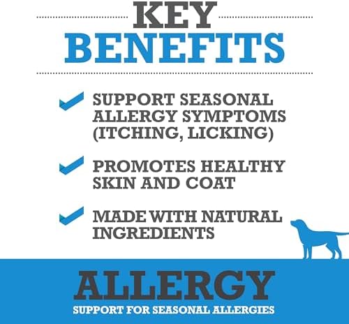 WINPRO Allergy Chews – Plasma-Powered Formula for Dog Seasonal Allergy Support – Grain-Free Natural Blood Protein Supplements – 60 Soft Chews (1 Canister)