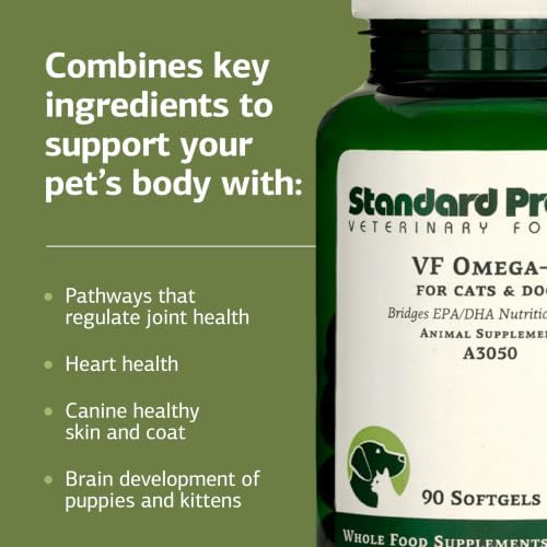 Standard Process VF Omega-3 for Pets, 90 Softgels