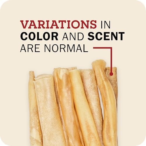 Redbarn Pet Products 100% Natural Small 6" Beef Collagen Sticks for Dogs - Long Lasting Low-Odor Alternative to Traditional Rawhide & Bully Sticks - Supports Healthy Joints, Skin, & Coat - 20 Count