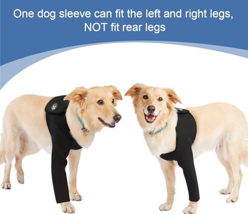 Coodeo Dog Recovery Suit, Cone Collar Alternative, Abrasion Resistant Dog Recovery Sleeve, Washable 2.5mm Thick and Waterproof, Pet Wounds Prevent Licking, Bite, Keep Dry (Black, 2XL)