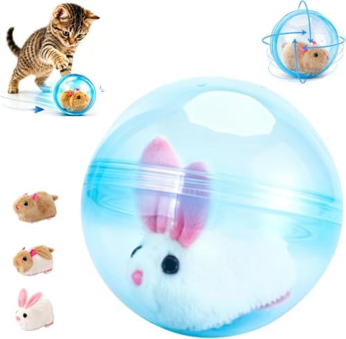 Self-Rolling Interactive Cat Ball 360° Automatic Moving Pet Toy2026 New Self-Rolling Interactive Cat Ball Realistic Animal Automatic Moving Rolling