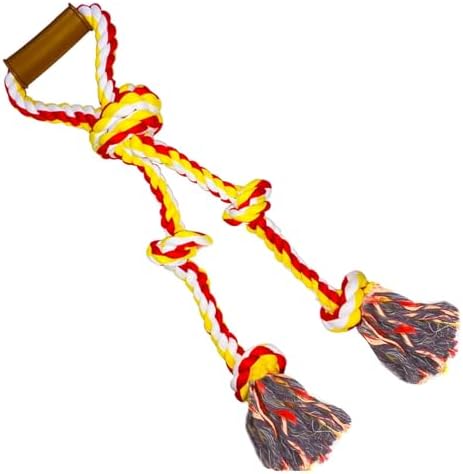 Extra Large Dog Rope Toys for Aggressive Chewers - Tug of War, Interactive, Heavy Duty, Outdoor, Medium to Large Breed Dog Chew Rope with Handle