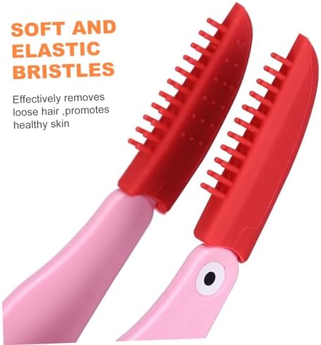 HANABASS 3pcs Pet Tear Brush for Dogs Cats Eye Cleaning Tool Soft Silica Material Portable Travel Grooming Kit