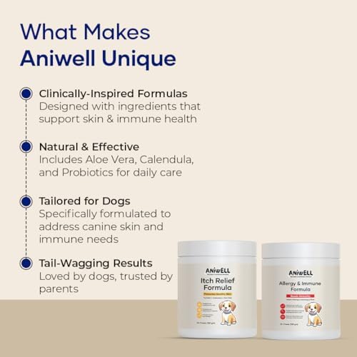Itch & Allergy Combo for Dogs | Itch Relief Chews + Immune Support | Borage Oil, Vitamin E, Krill Oil | Seasonal Allergy Dog Supplement
