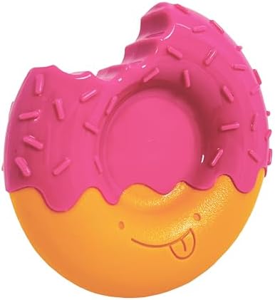 Nylabone Donut Power Chew Toy for Dogs, Dog Toys for Aggressive Chewers, Bacon Glazed Flavor, Large Dogs - Up to 50 lbs, 1 Count