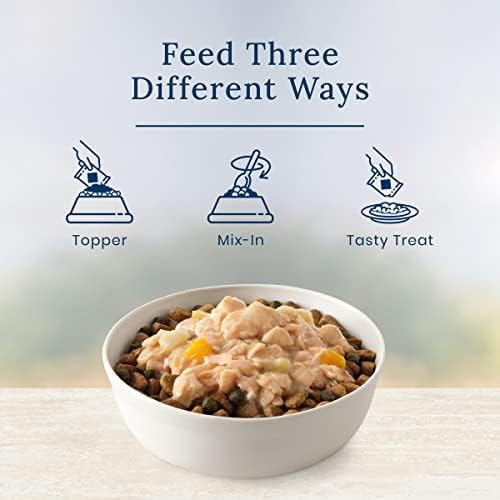 Blue Buffalo Basics Salmon Wet Dog Food Topper, 2.5 oz, 12 ct