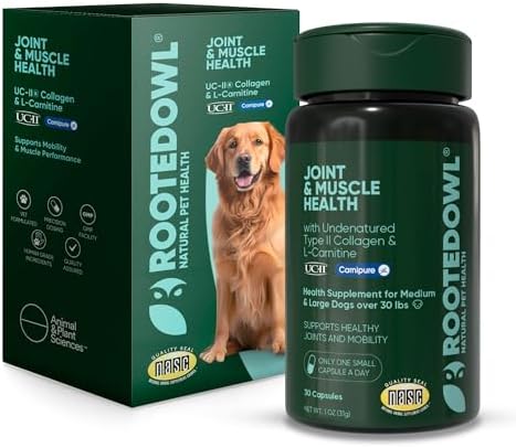 Joint & Muscle Health Supplement, Medium & Large Dogs, 30 Caps