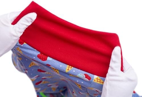 Dog Surgery Recovery Suit Female Male for Dogs After Surgery Medium Large Dogs Onesie Dog Pajamas Pjs Clothes (red ice Cream, 32 (Chest 32.28 in | Backlength 22.05 in))