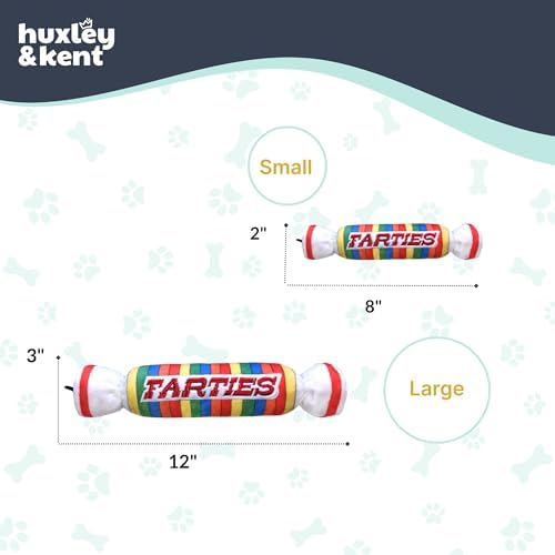 Huxley & Kent Power Plush Squeaky Dog Toy, Farties, Large