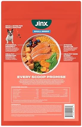 Jinx Grain Free Dry Dog Food, Small Breed - Real Salmon, 4lb