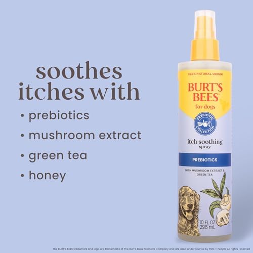 Burt's Bees for Pets Itch Soothing Dog Spray, Mushroom & Green Tea, 10 Oz