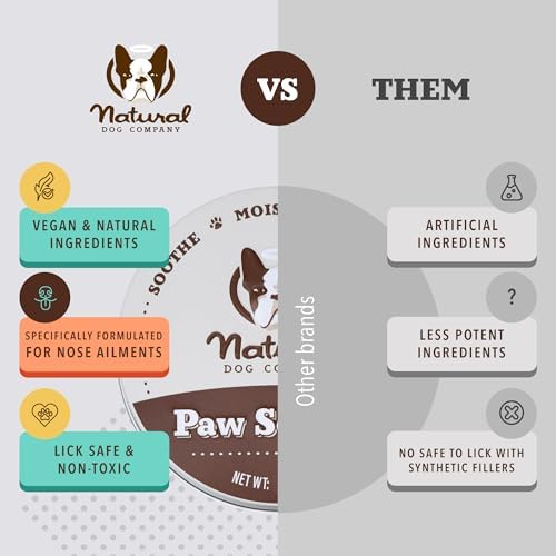Natural Dog Company Paw Soother Dog Paw Balm – 1 oz Tin