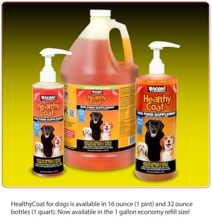 HealthyCoat Dog Food Supplement: Quart. Excessive Shedding, Itching, Hot Spots, Allergies, Immune System