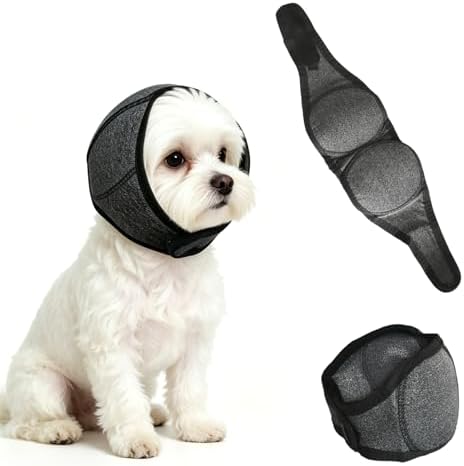 Dog Ear Cover, Gray, S (Head Size: 10"-15")