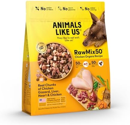 RawMix 50 Chicken Freeze-Dried Dog Food, 2 lb