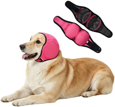 Waterproof Ear Covers for Bath & No Flap Ear Wraps for Dogs