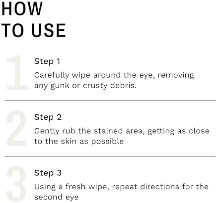 Eye Envy Tear Stain Wipes for Cats. Textured to Gently Clean Tear Stains. Natural Formula. Recommended by Persian & Exotic Breeders, Groomers. USA Made. 60 Cat Eye Wipes