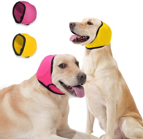Dog Ear Cover & No Shake Ear Wraps for Hematoma,Bathing,Grooming