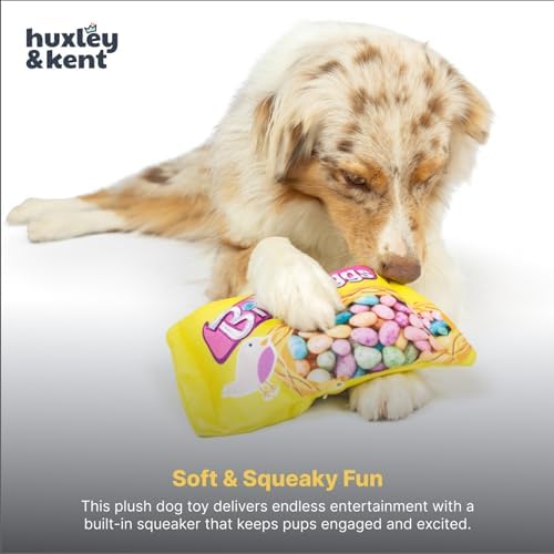 Huxley & Kent Power Plush Squeaky Dog Toy, Birdy Eggs, Small