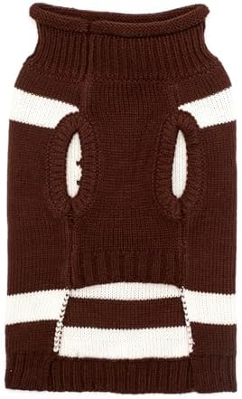 THE WORTHY DOG Sleeveless Pullover Pet Sweater, for Small Dogs, Football