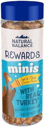 Natural Balance Rewards Minis, Training Treats for Dogs, Turkey, 5.3 oz
