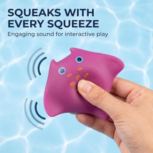 6 Pcs Pool Cat Interactive, Cat Floating Water, Pool, Pet Kitten Swimming Bathing Fish,Interactive for Indoor, Bath,Sensory, for Endless Self Play