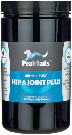 KALA HEALTH PeakTails Vet-Formulated Hip & Joint Plus for Dogs, 150 Count