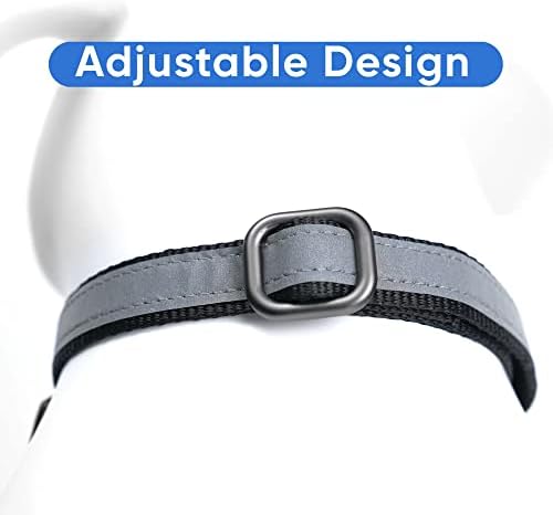 Pawtitas Customized Martingale Dog Collar Reflective Reflective Dog Collar Embroidered Personalized Name Phone Number Adjustable for Puppies Small Medium Large Size Dogs Small Black