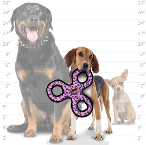 TUFFY® : 3Way Tug Dog Toy: Ultra Durable Plush Toy with Multiple Layers & Reinforced Seams, Washable and Floats, Original Construction