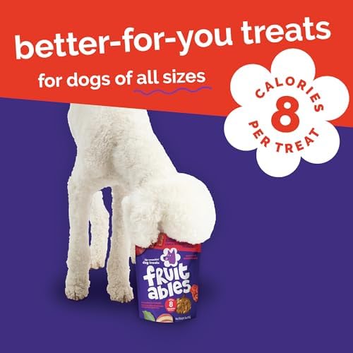 Fruitables Baked Dog Treats, Healthy Pumpkin Treat for Dogs, Low Calorie & Delicious, Made Without Wheat, Corn and Soy, Made in the USA, Allergy Friendly, Crispy Bacon and Apple Flavor, 32 oz