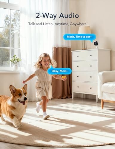 GNCC 2K Indoor Security Camera for Home Wireless, Pet Camera 2.4g/5g WiFi