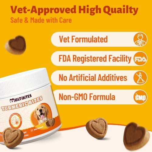 Turmeric Hip and Joint Supplement for Dogs, Chicken, 7.76oz